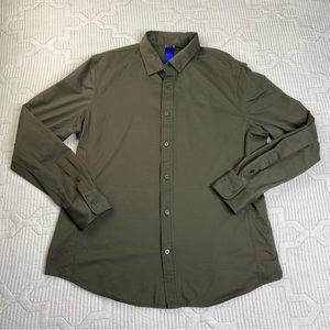 Kit and Ace Olive Green Casual Button-Down Shirt